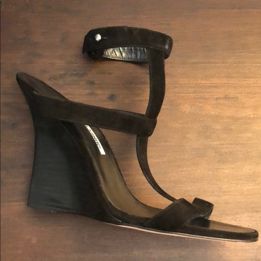 Manolo blahnik wedges.